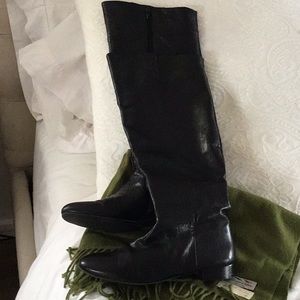 Leather over the knee boots